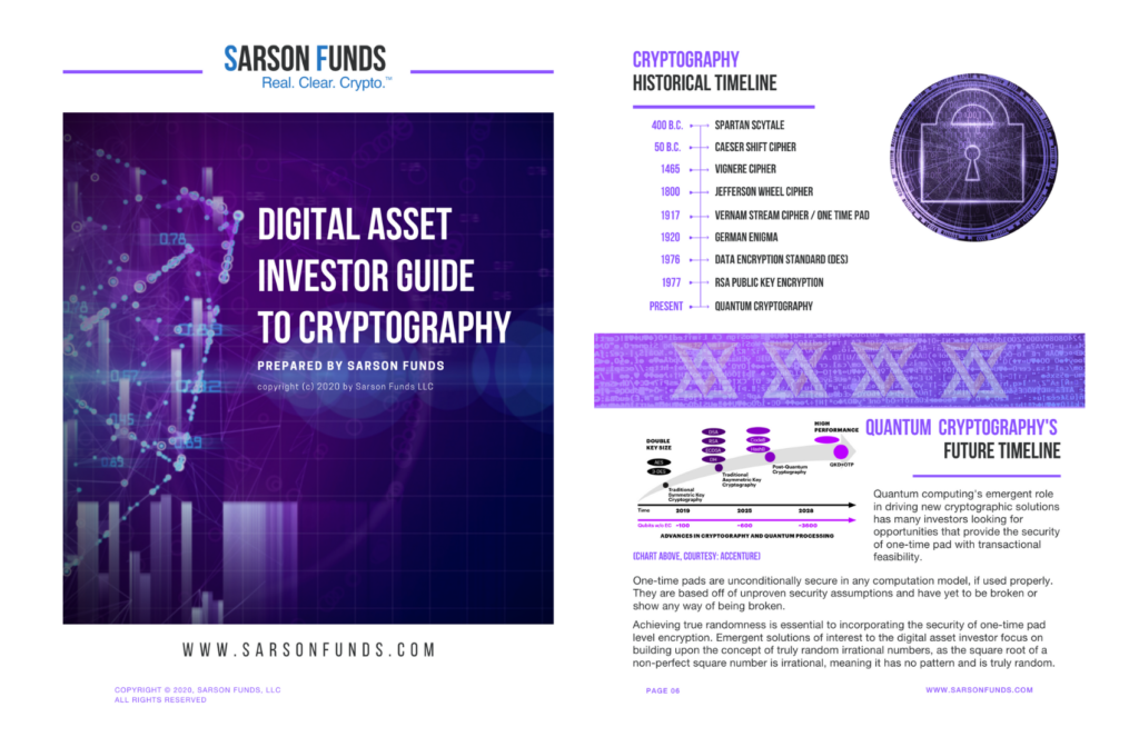 Cryptography Investor Guide Sarson Funds