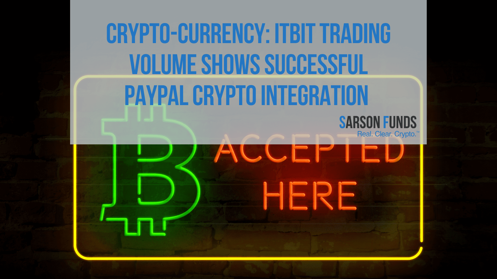 Crypto-Currency: itBit Trading Volume Shows Successful ...