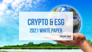 Crypto & ESG 2021 White Paper - Sarson Funds Research Report