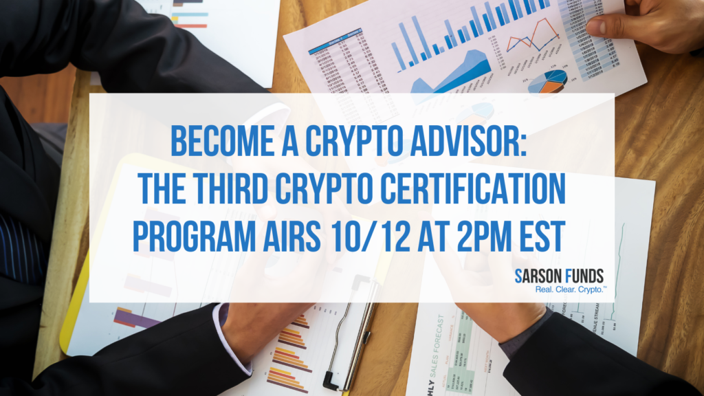 Crypto advisor certification program