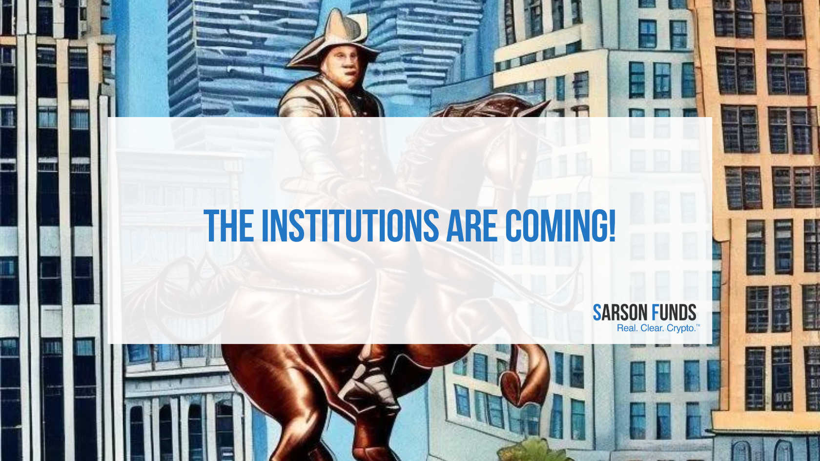 Institutions are Coming!