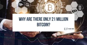 Graphic with Bitcoin symbol and text asking, "Why are there only 21 million Bitcoin?"