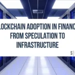 Blockchain data center representing digital financial infrastructure.