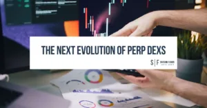 Trader analyzing charts and market data with a perpetual DEX dashboard