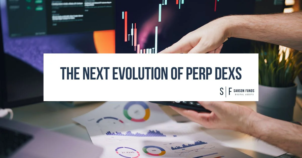 Trader analyzing charts and market data with a perpetual DEX dashboard