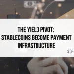 Stablecoins powering digital payment infrastructure with global financial networks and blockchain technology
